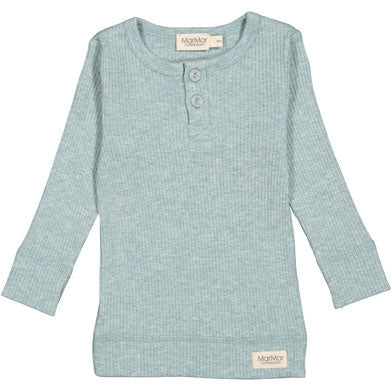 MarMar Copenhagen Pistachio Melange Henley Tee