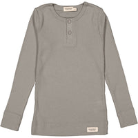 MarMar Copenhagen Warm Stone Long Sleeve Henley Tee