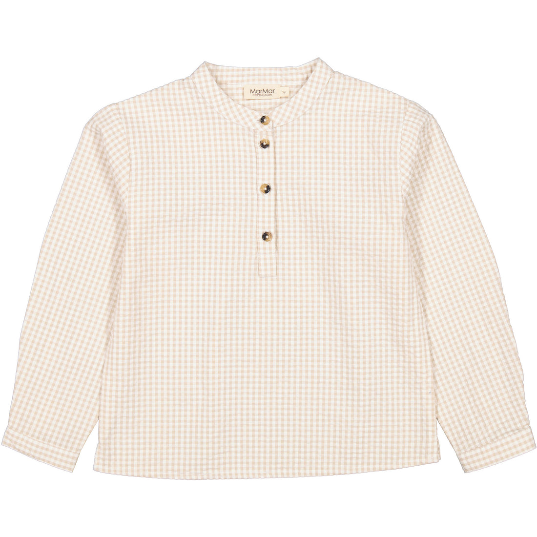 MarMar Copenhagen Grey Sand Gingham Tokyo Shirt