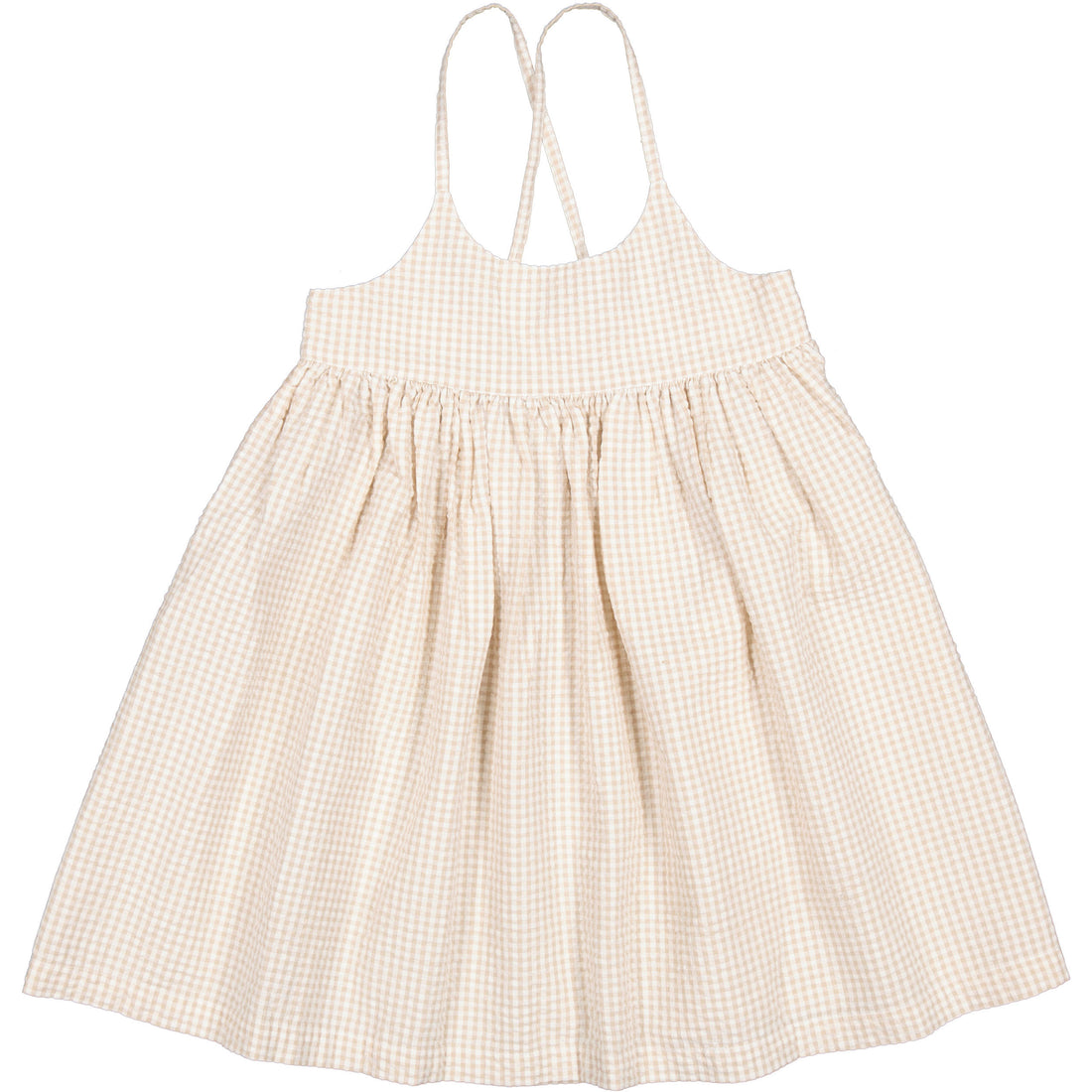 MarMar Copenhagen Grey Sand Gingham Divo Dress