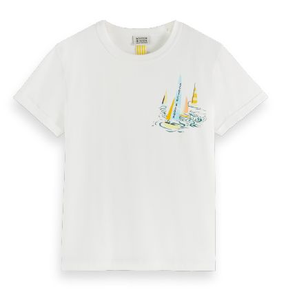Scotch Shrunk  White Artwork T-Shirt