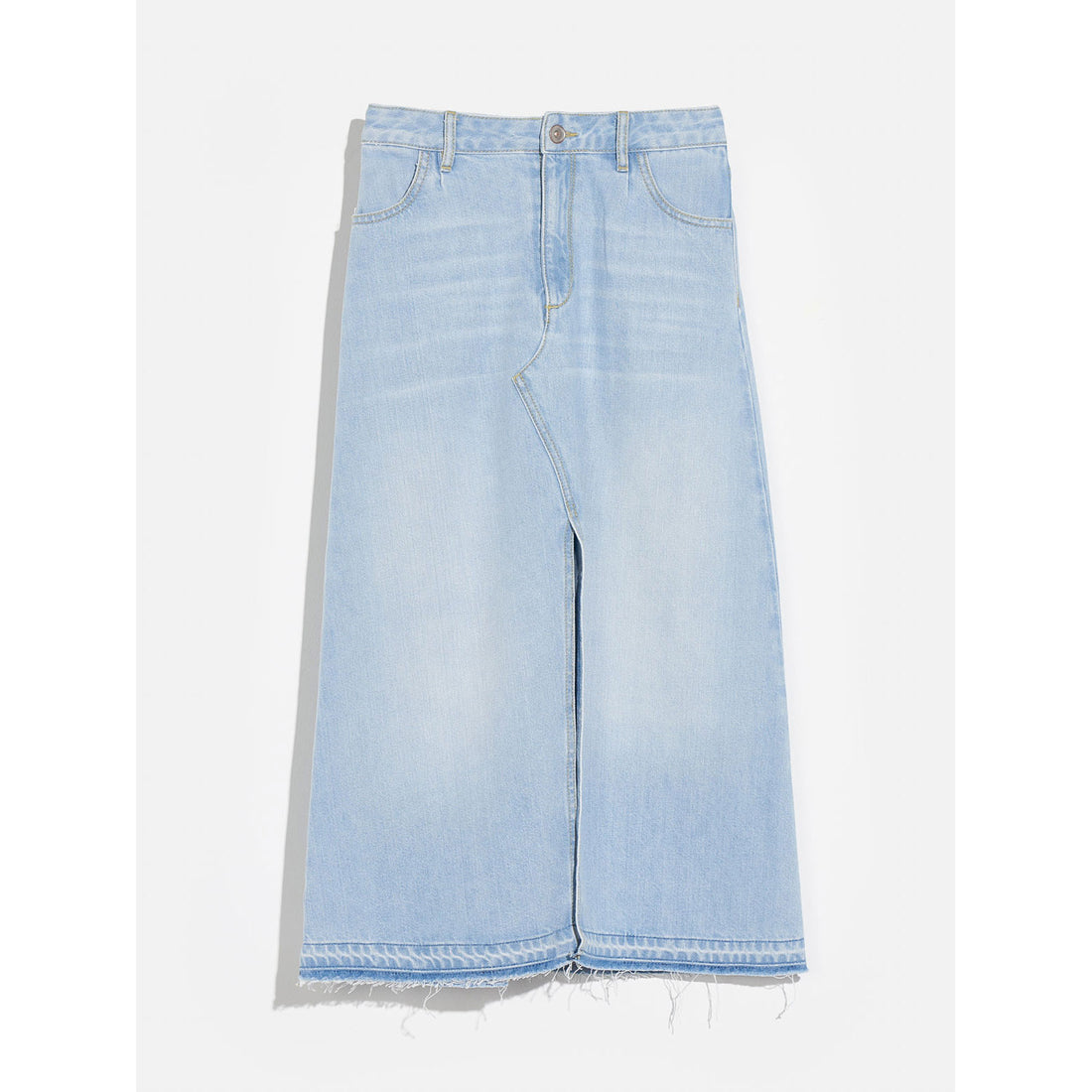 Bellerose Light Blue Bleach Parody Midi Skirt