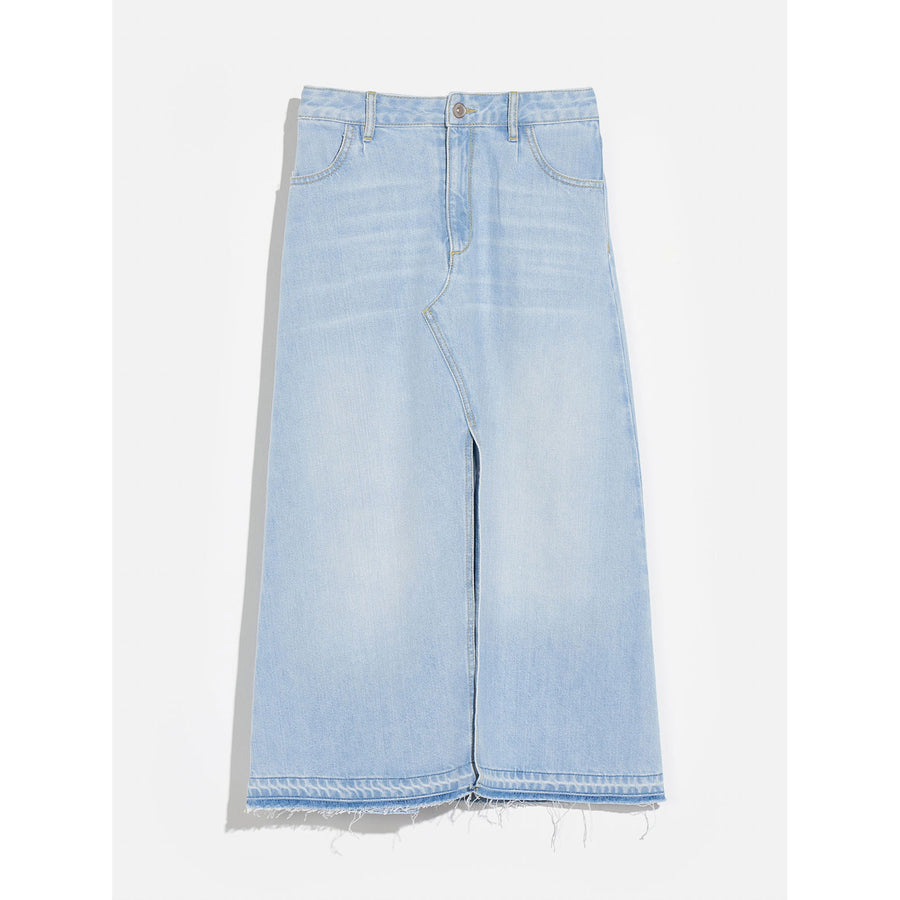 Bellerose Light Blue Bleach Parody Midi Skirt