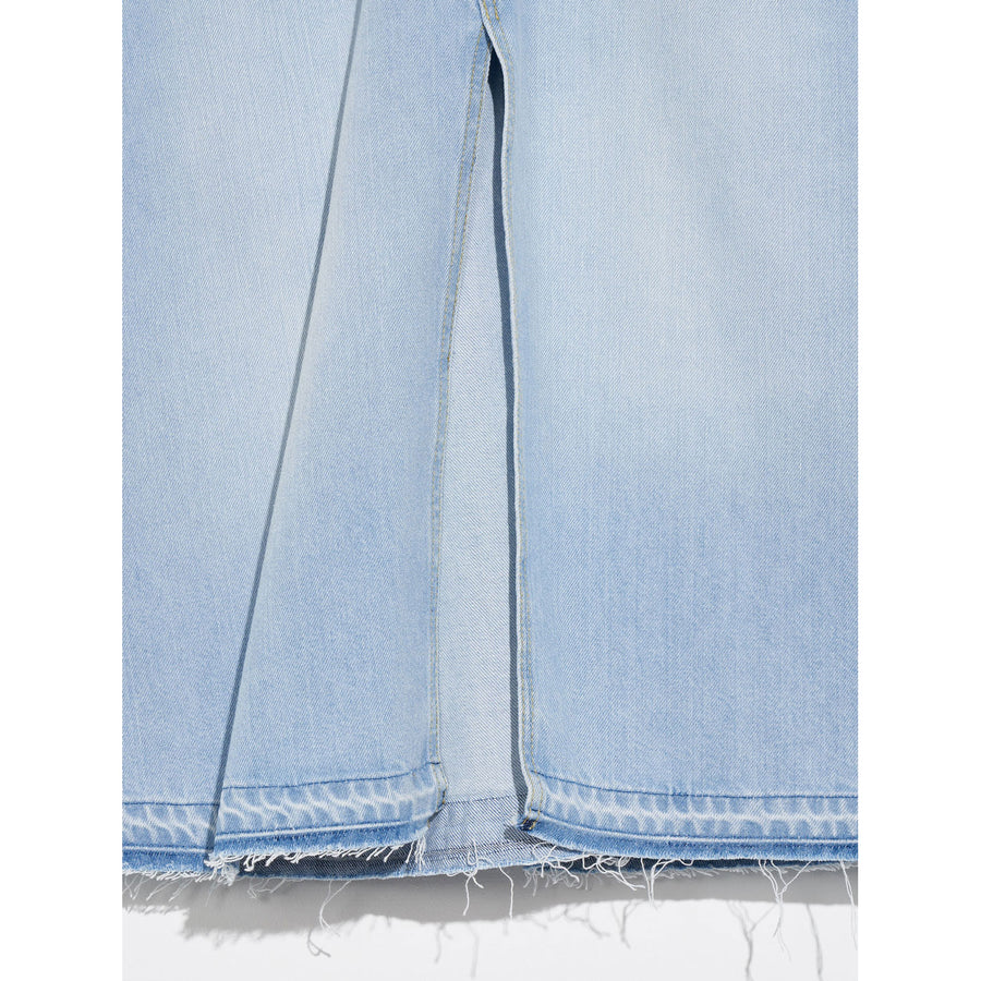 Bellerose Light Blue Bleach Parody Midi Skirt