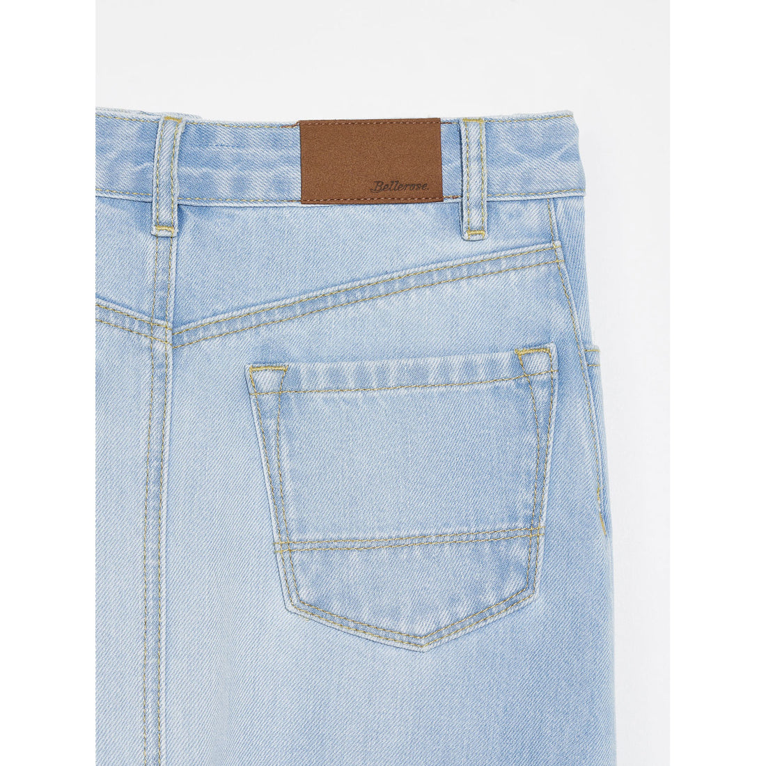 Bellerose Light Blue Bleach Parody Midi Skirt