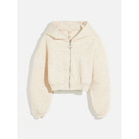Bellerose Off White Speckled Finley Zip Sweatshirt
