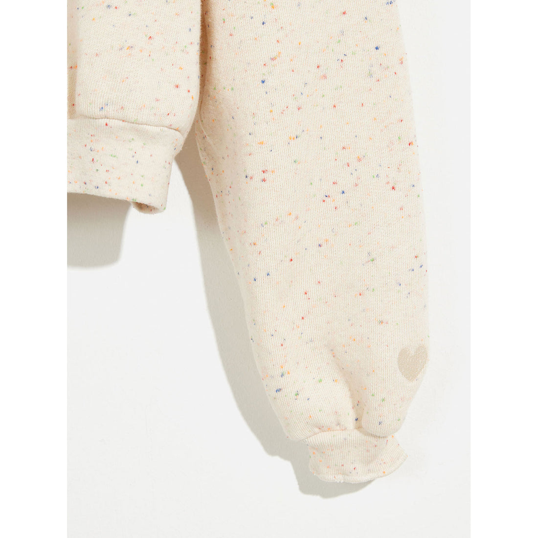 Bellerose Off White Speckled Finley Zip Sweatshirt