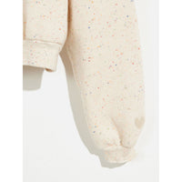 Bellerose Off White Speckled Finley Zip Sweatshirt