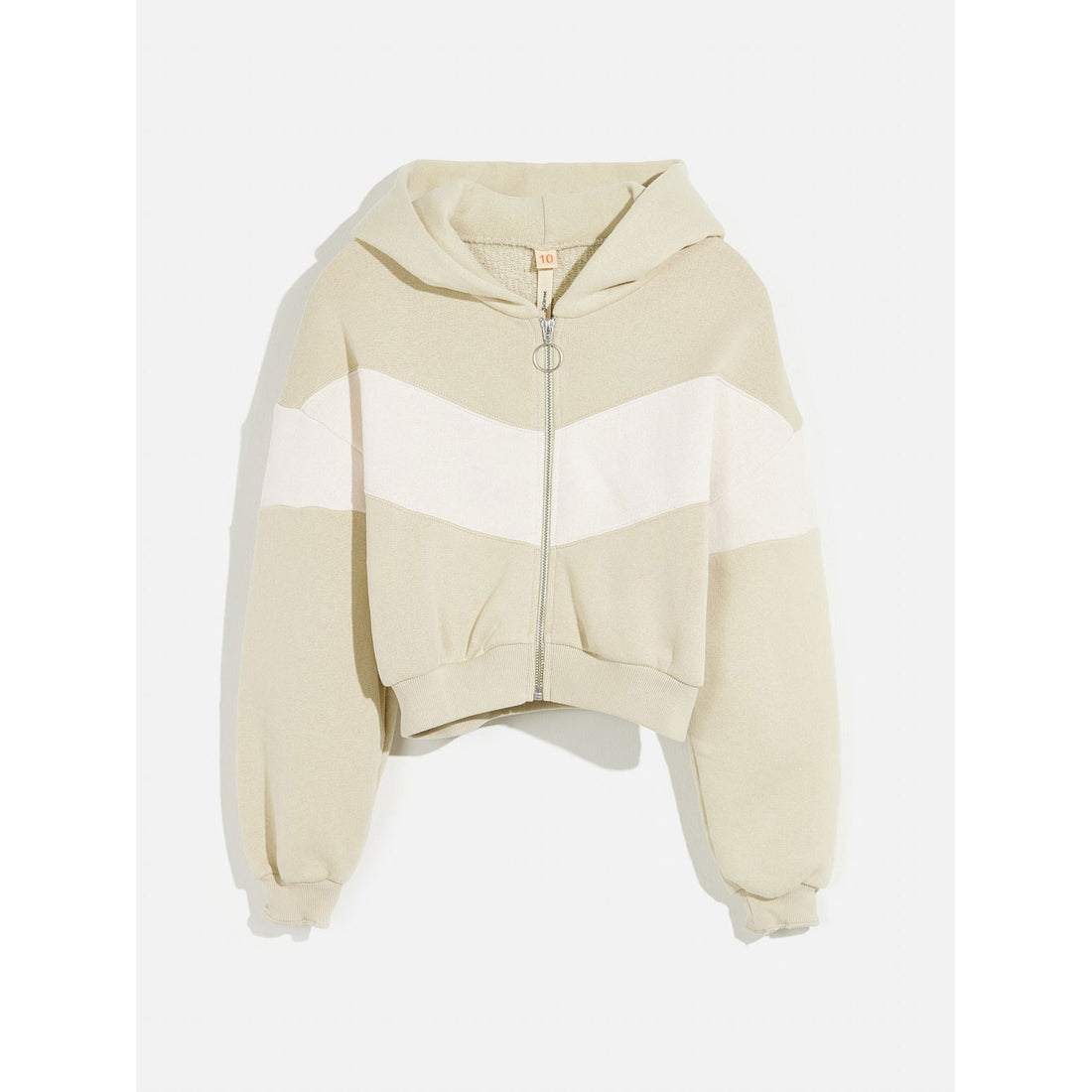 Bellerose Beige Two Toned Finley Zip Sweatshirt