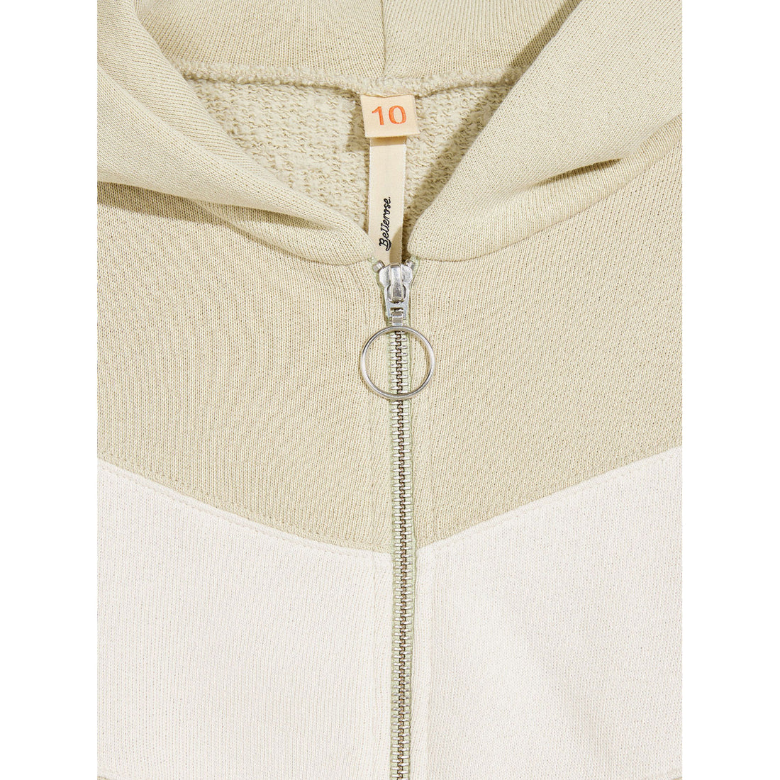 Bellerose Beige Two Toned Finley Zip Sweatshirt