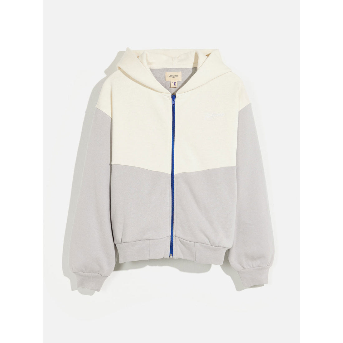 Bellerose Off White/ Grey Fagol Zip Sweatshirt