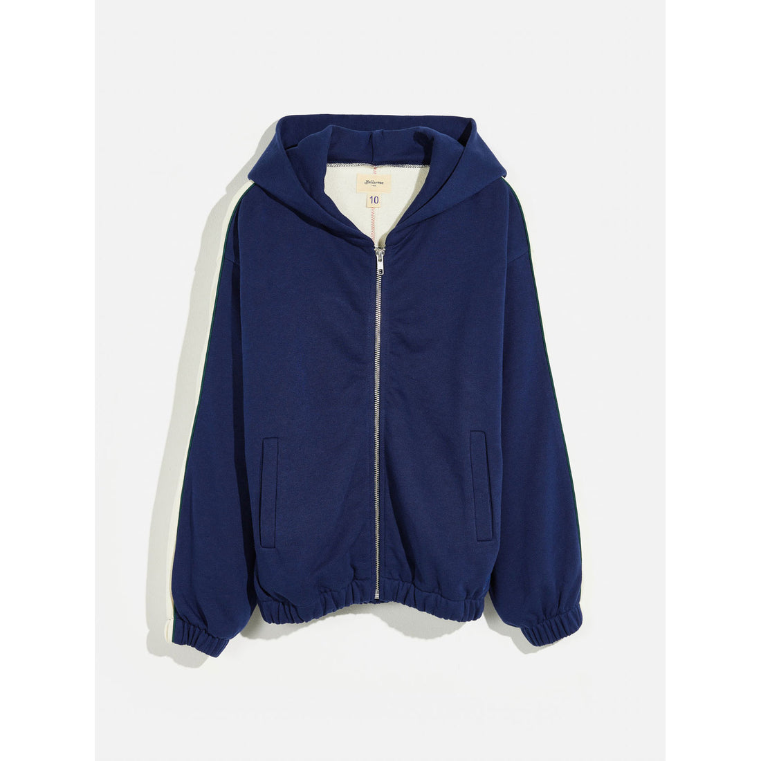Bellerose Navy Farral Zip Sweatshirt