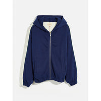 Bellerose Navy Farral Zip Sweatshirt