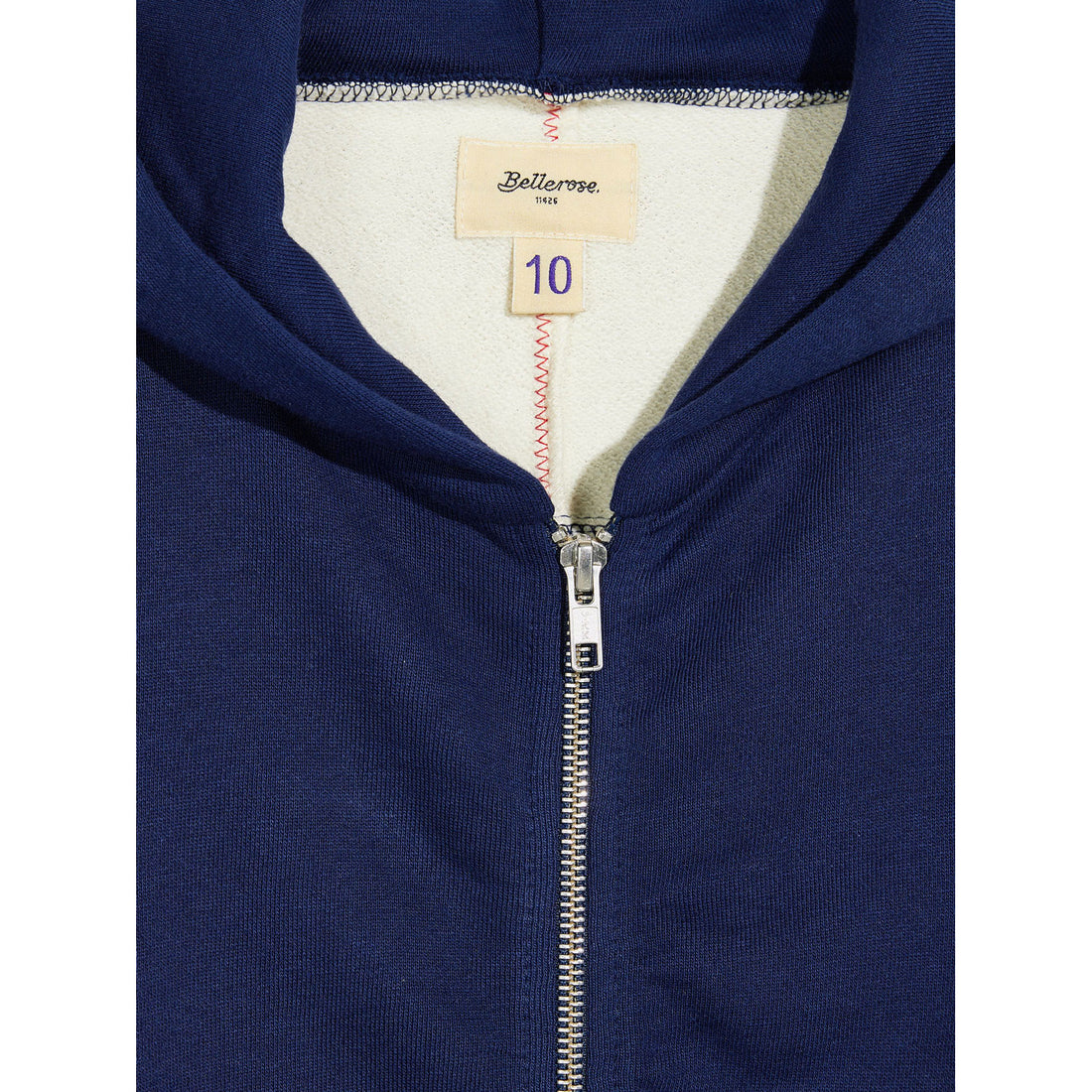Bellerose Navy Farral Zip Sweatshirt