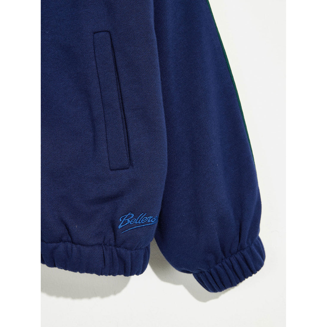 Bellerose Navy Farral Zip Sweatshirt