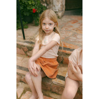 L by Ladida Funday Orange Denim Skirt