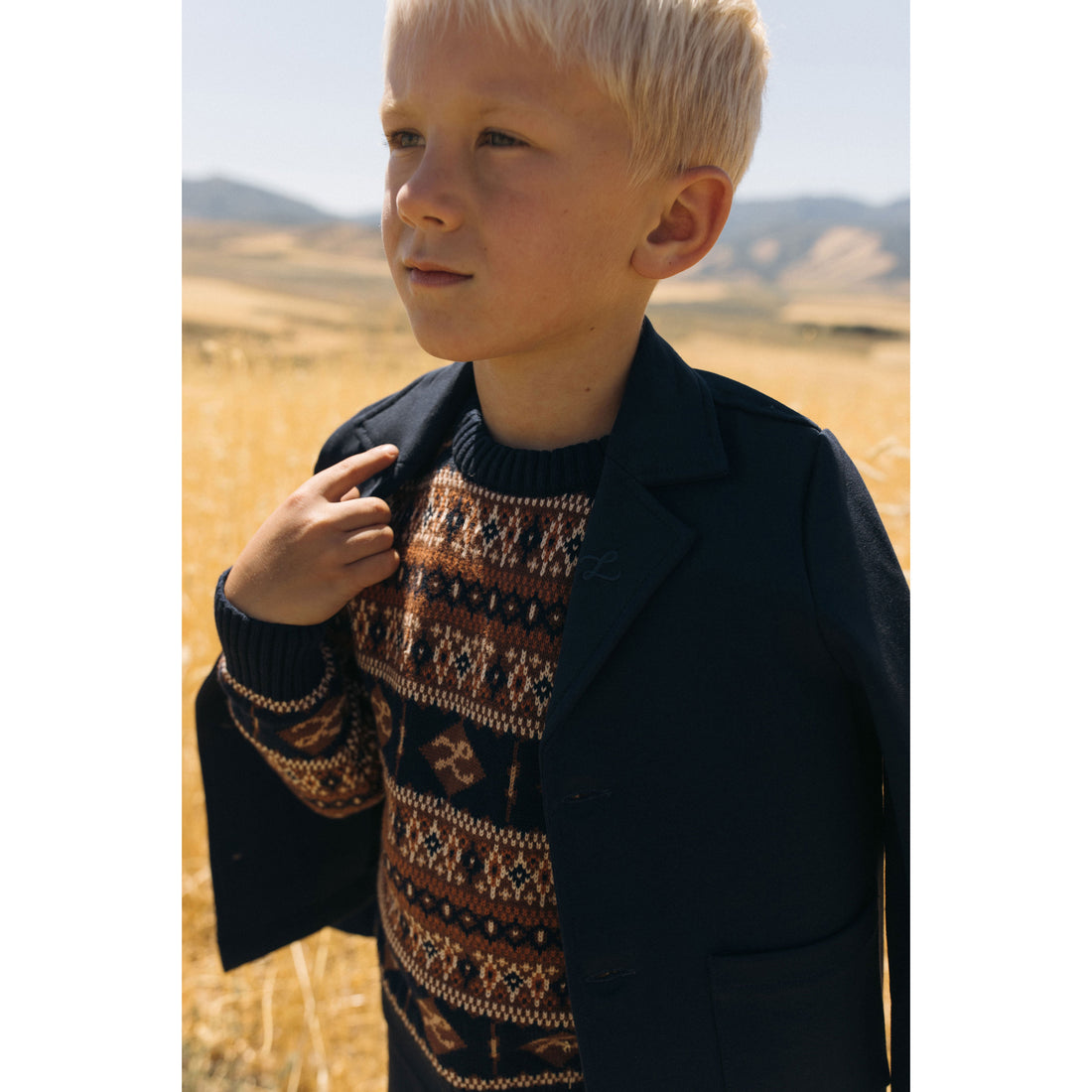L by Ladida Navy Ponte Blazer