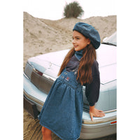 Calla Lili Denim Blue Suspender Dress