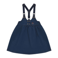 Calla Lili Denim Blue Suspender Dress