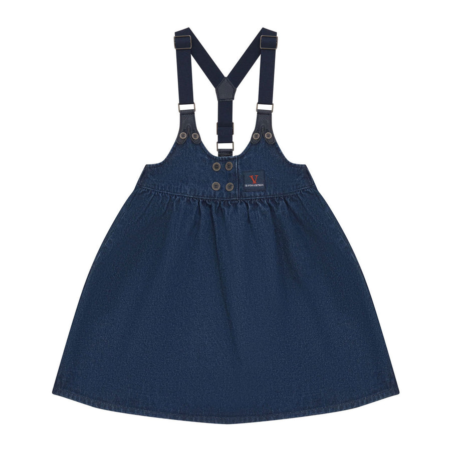 Calla Lili Denim Blue Suspender Dress – Ladida