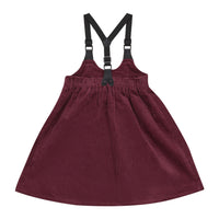 Calla Lili Cranberry Suspender Dress
