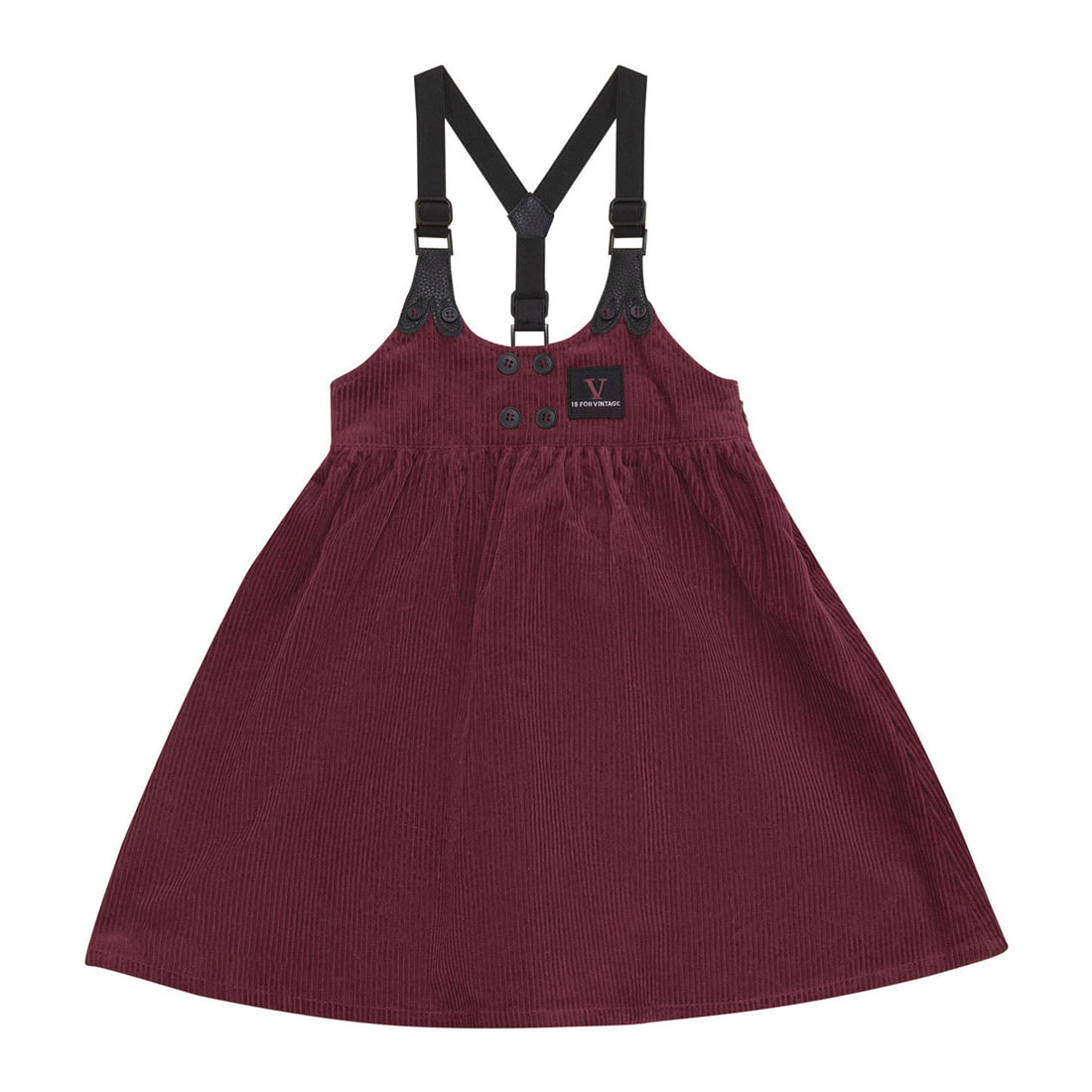Calla Lili Cranberry Suspender Dress