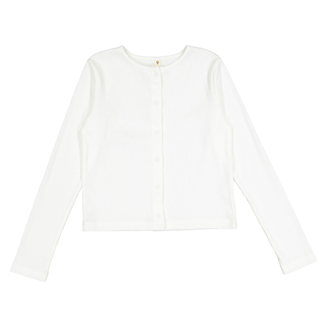 Ava and Lu White Button Down Cardigan