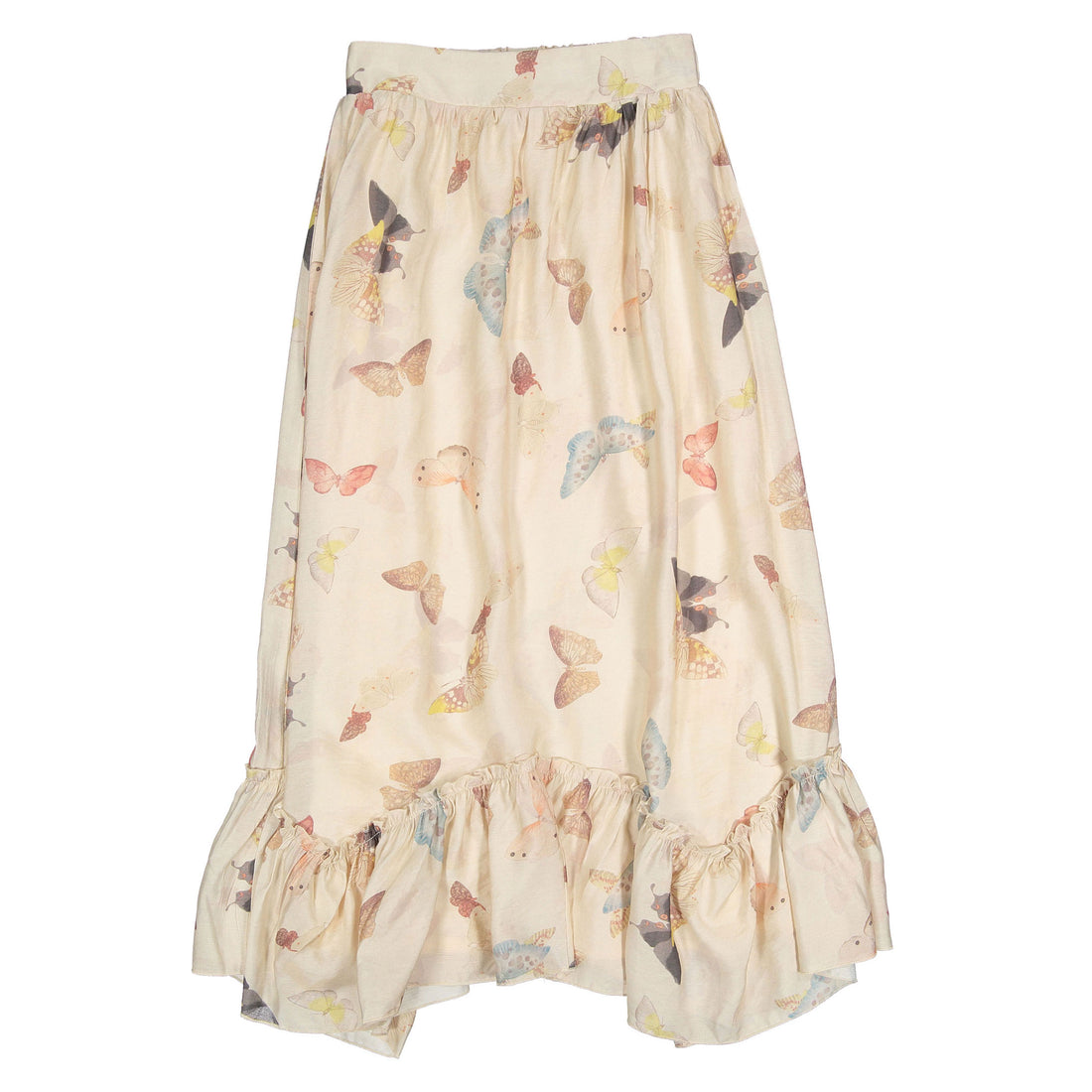Ava and Lu Nude Butterfly Maxi Skirt