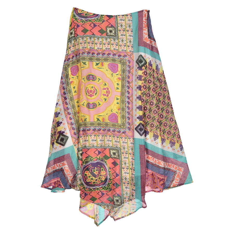 Ava and Lu Bandana Patch Asymetrical Skirt
