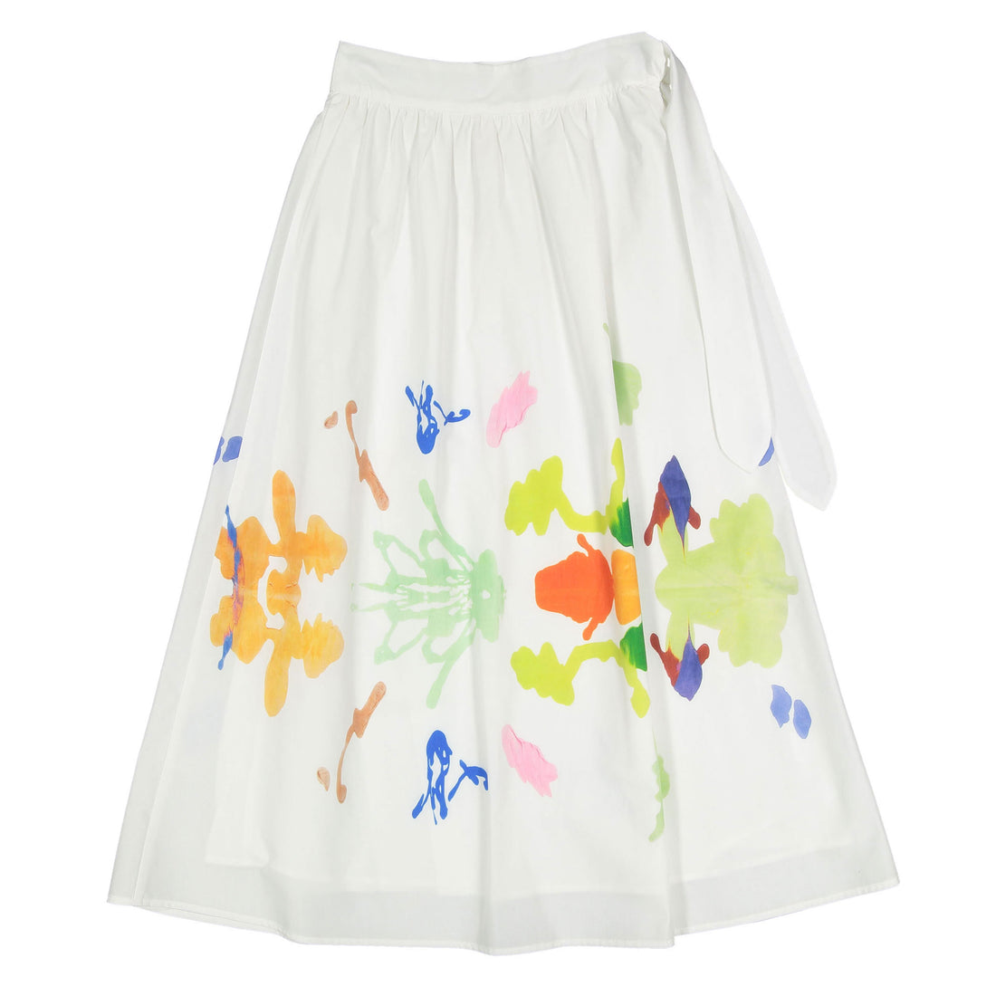 Ava and Lu White Painted Maxi Skirt