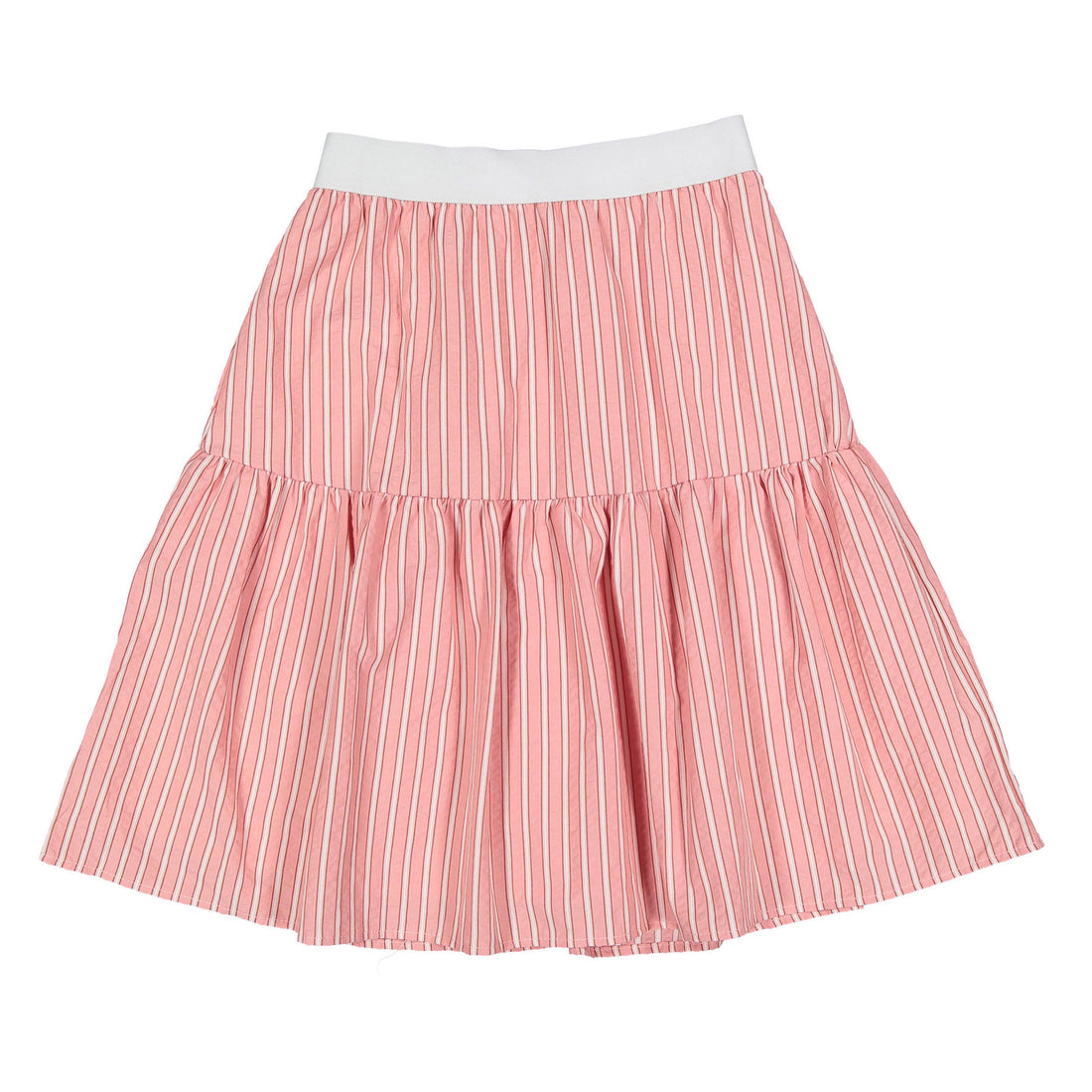 Darlin Pink Stripe Tiered Skirt