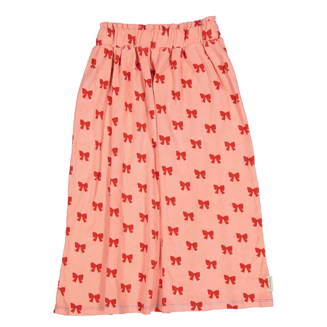 Piupiuchick Pink With Red Bows Long Skirt