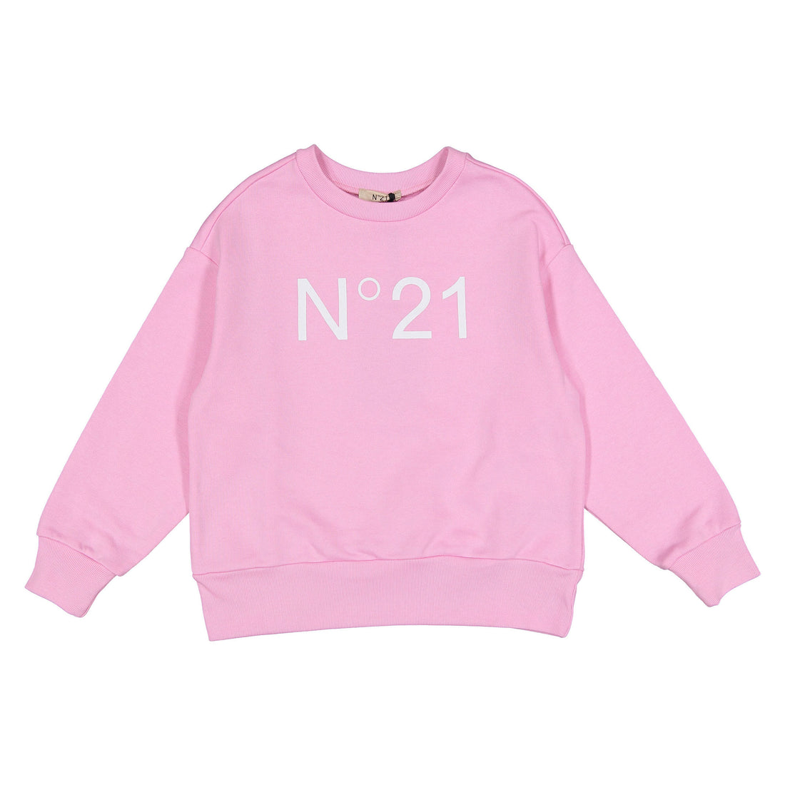 N21 Pink Crewneck Logo Sweatshirt