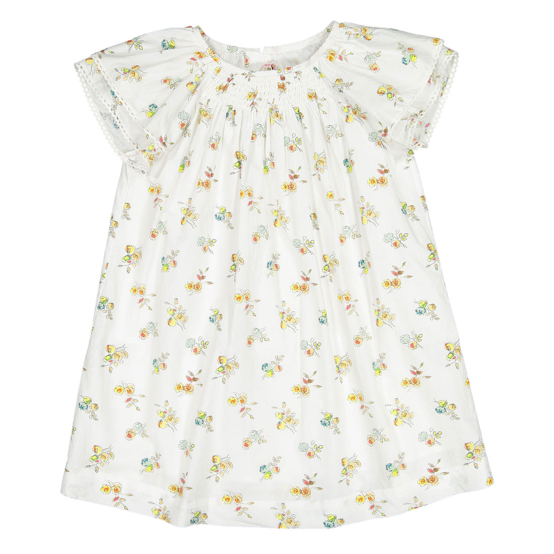 Bonpoint Yellow Floral Salome Dress