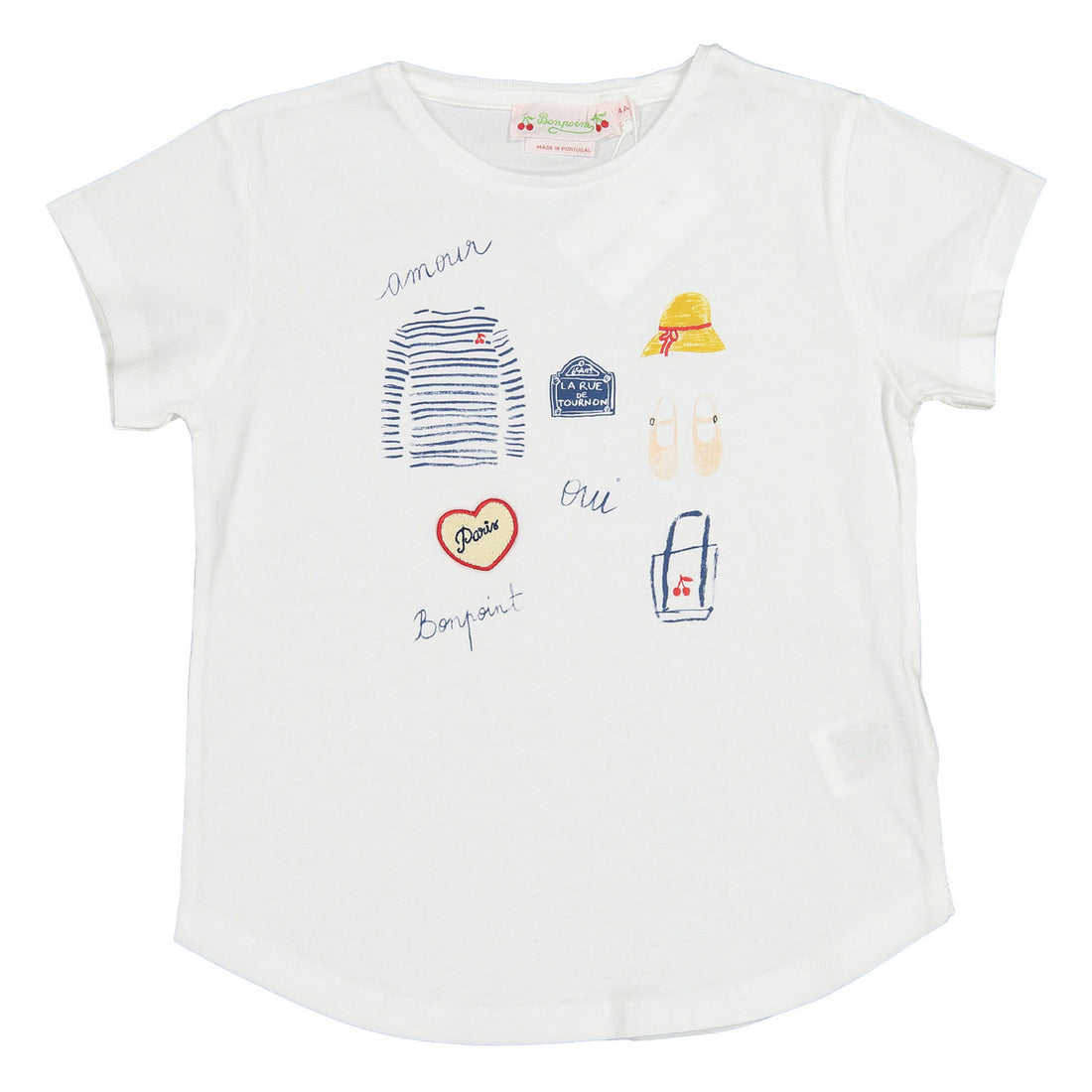 Bonpoint Milk White Aada T-Shirt