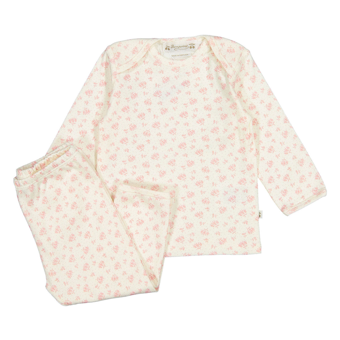 Bonpoint Pink Floral Timi Baby Set