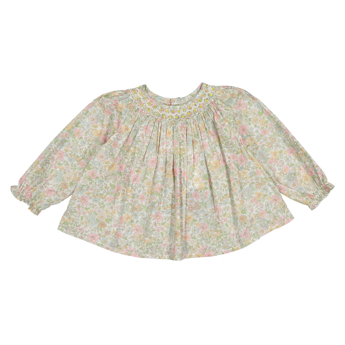 Bonpoint Pink Smockee Griotte Baby Blouse
