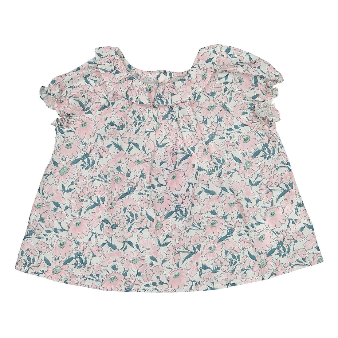 Bonpoint Pale Pink Floral Baby Blouse