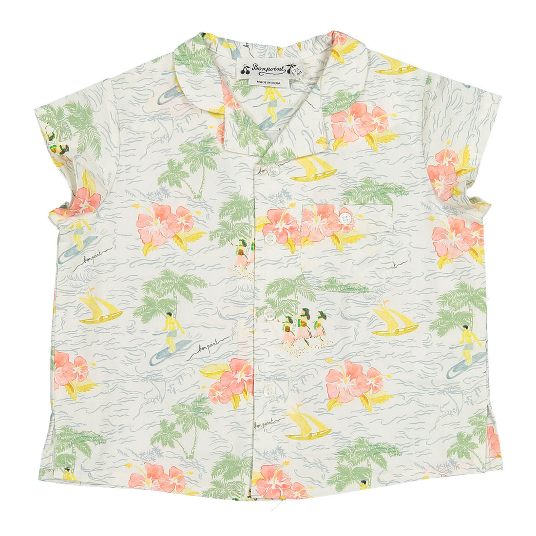 Bonpoint Blue Gerald Baby Shirt