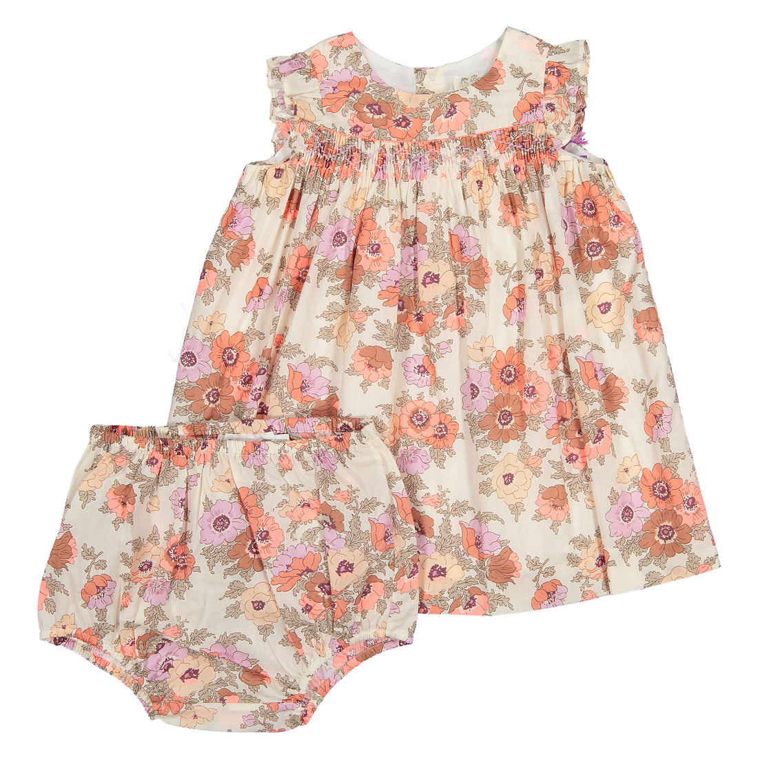 Bonpoint Pink Floral Clothibis Baby Dress
