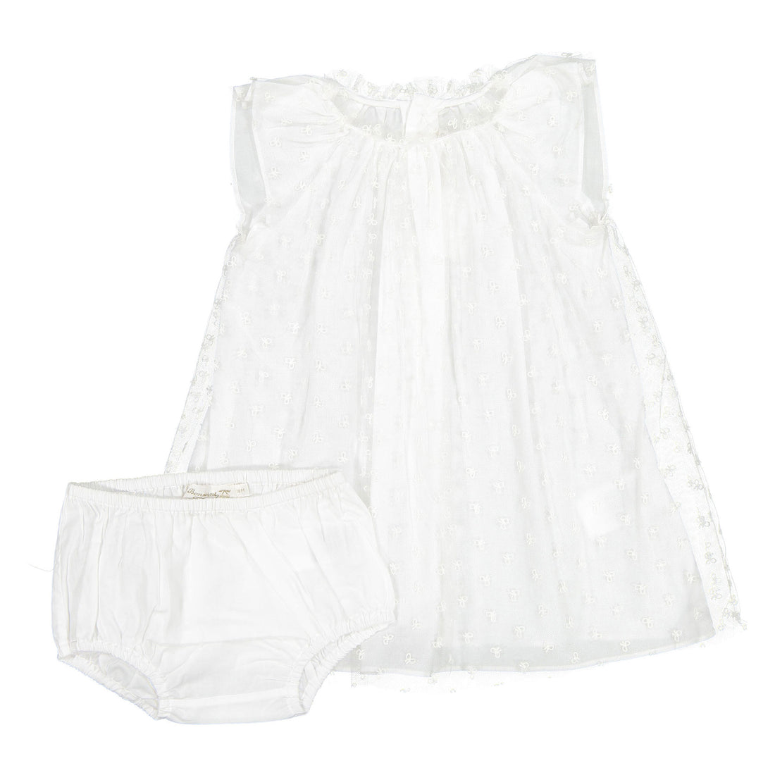 Bonpoint White Nuage Baby Dress