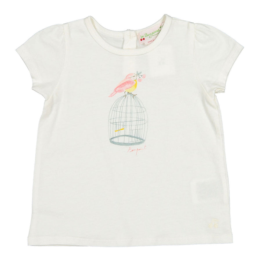 Bonpoint Ivory Cira Baby T-Shirt