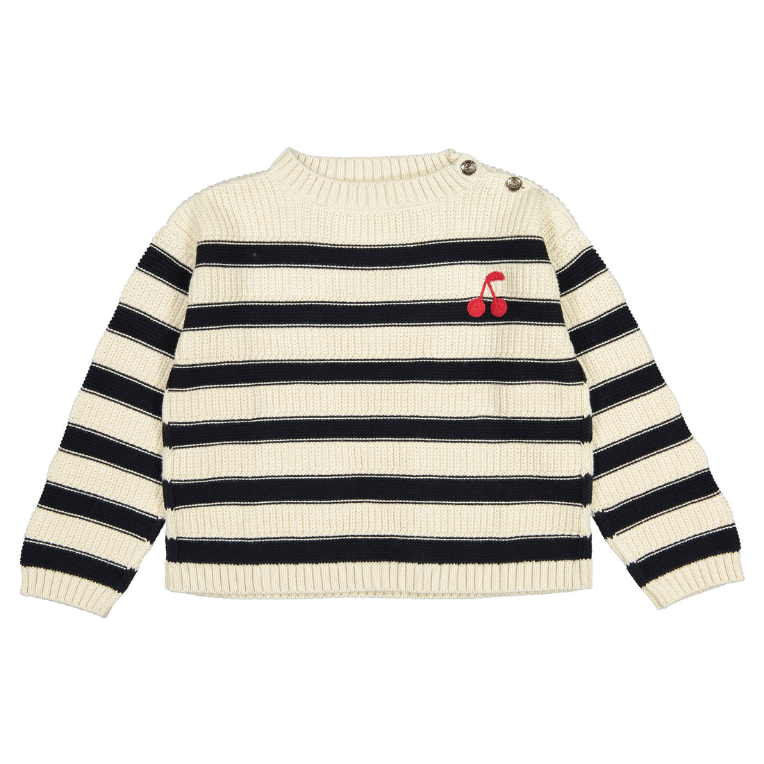 Bonpoint Navy Stripe Ereni  Sweater