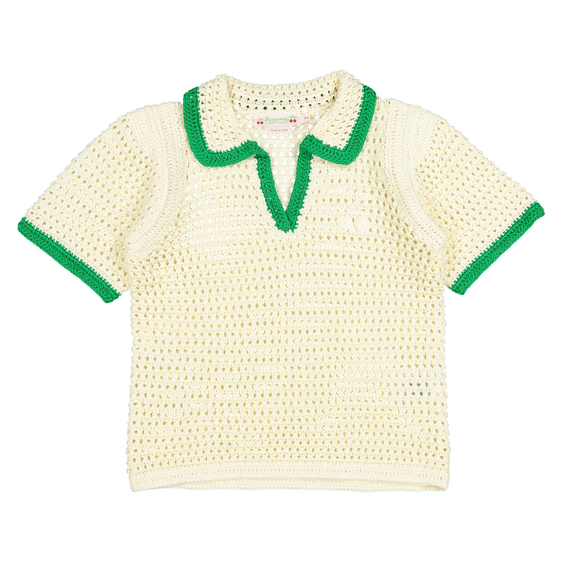 Bonpoint Green Rim Elanita Pullover