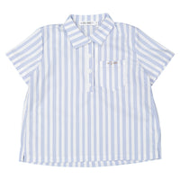 Boys and Arrows Blue Stripe Collared Shirt