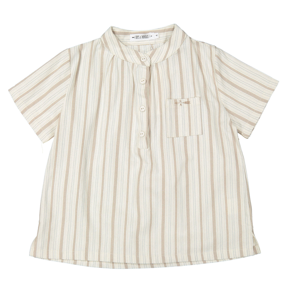 Boys and Arrows Light Khaki Stiped Tunic