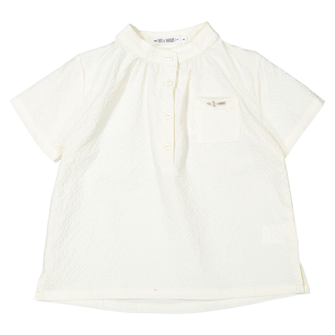 Boys and Arrows Cream Checked Tunic