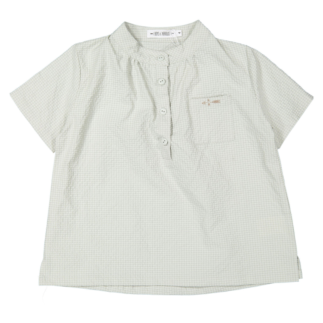 Boys and Arrows Grey Checked Tunic