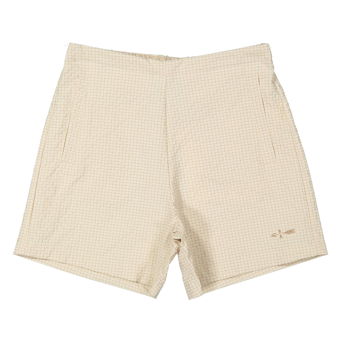 Boys and Arrows Tan Checked Shorts