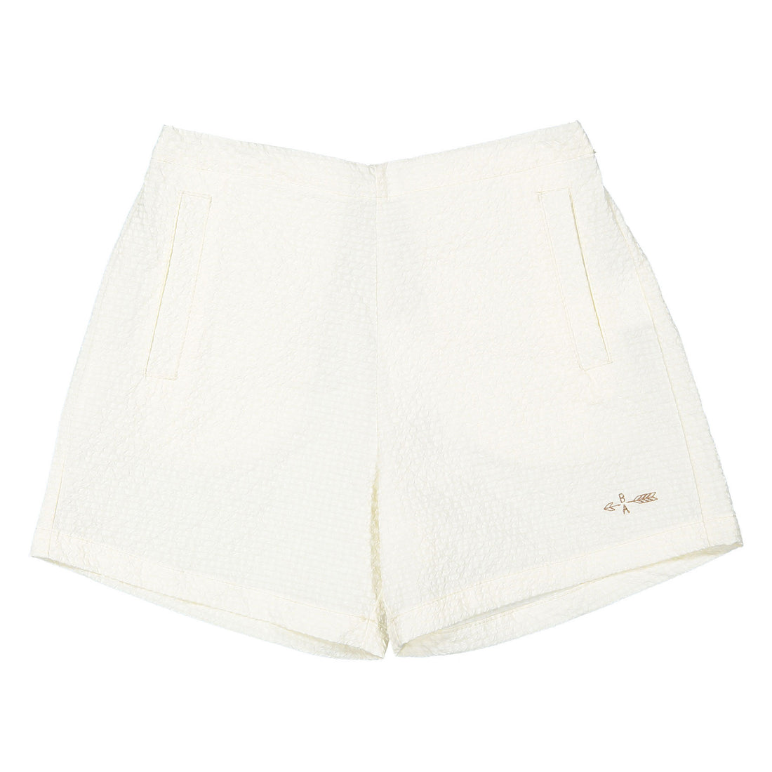 Boys and Arrows Cream Checked Shorts